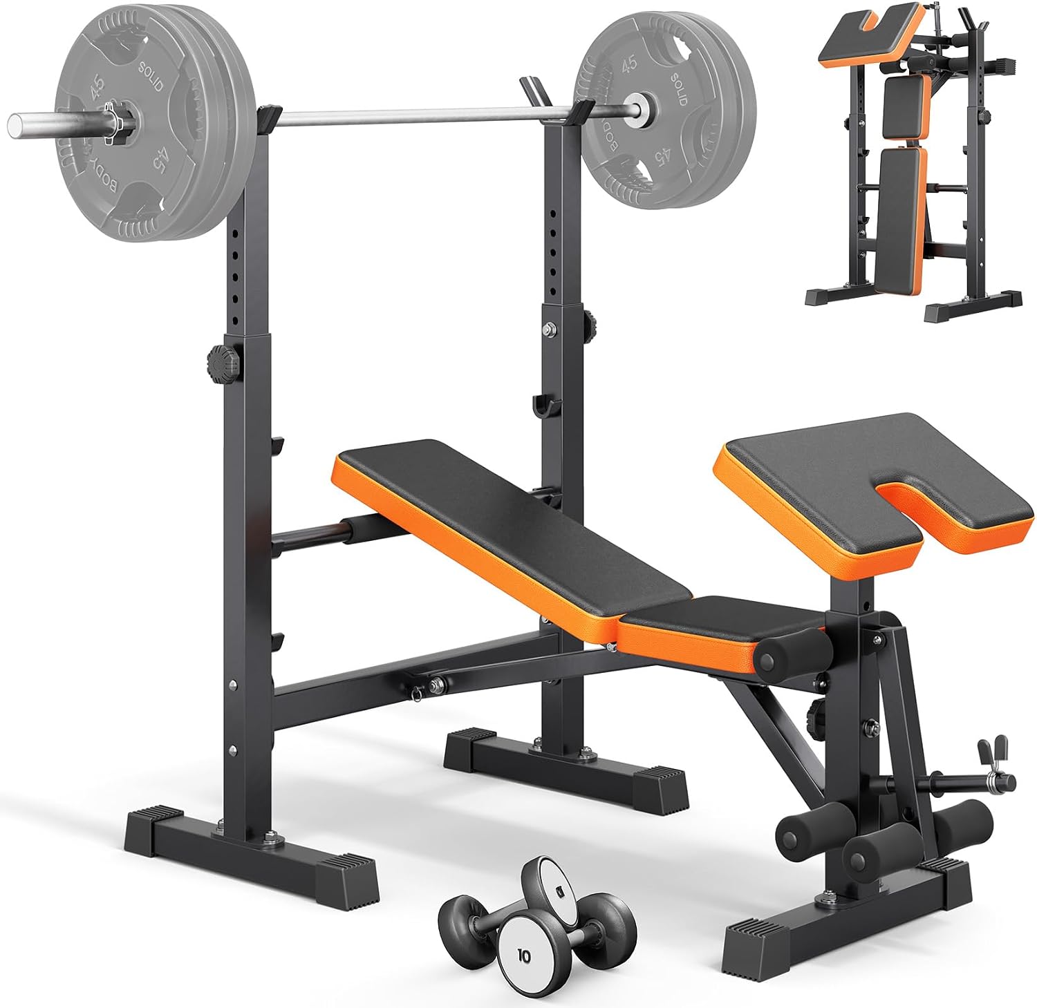 Home Gym Weight Bench - Weight Bench Set for Home Gym,