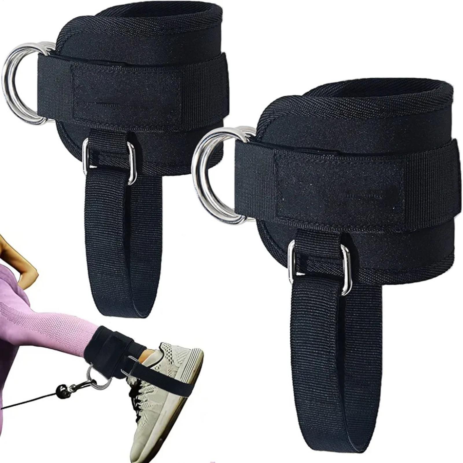 Home Gym Leg Machine - Cable Machine Ankle Straps Leg Adjustable