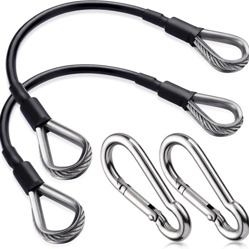 Home Gym Pulley System - 1/2Pcs 25cm Gym Cable Extension Compatible