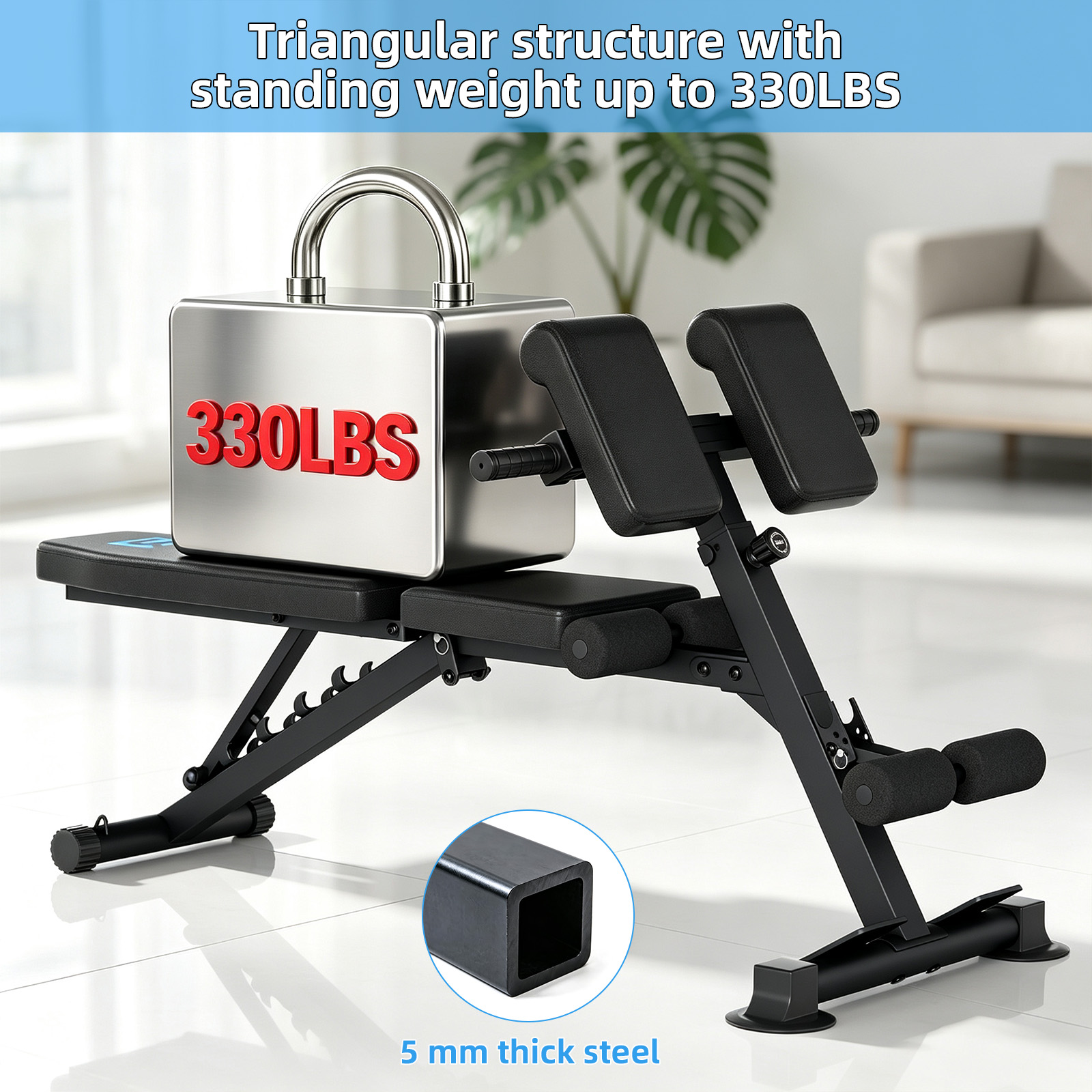 Compact Heavy Duty Adjustable  - Home Gym Weight Bench review and price