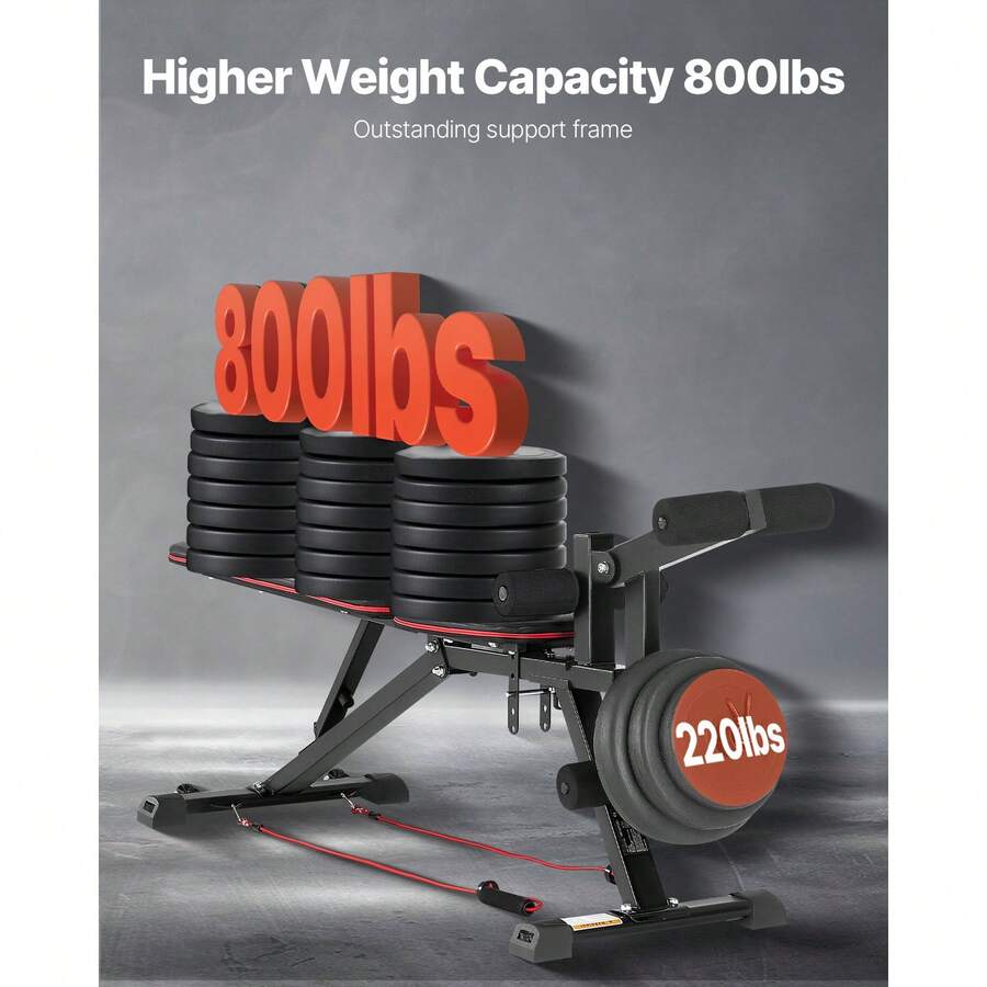 Weight Bench, 800lbs Adjustabl - Home Gym Weight Bench review and price