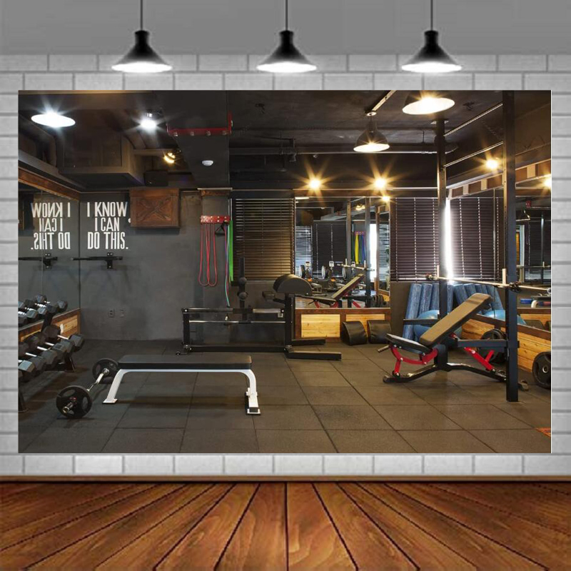 Gym Photography Backdrop Fitne - Home Gym Video review and price
