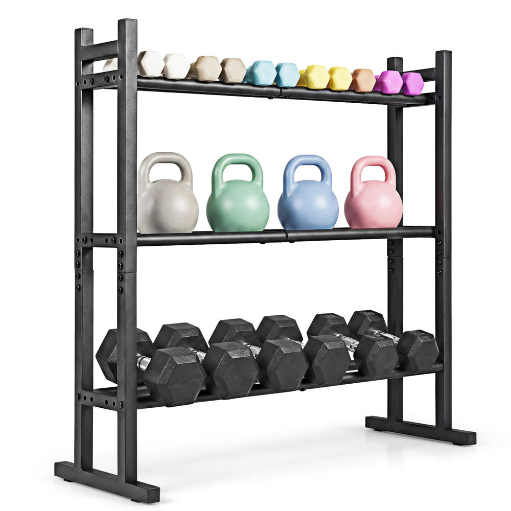 Heavy Duty 3-Tier Dumbbell Rac - Home Gym Gym Equipment review and price