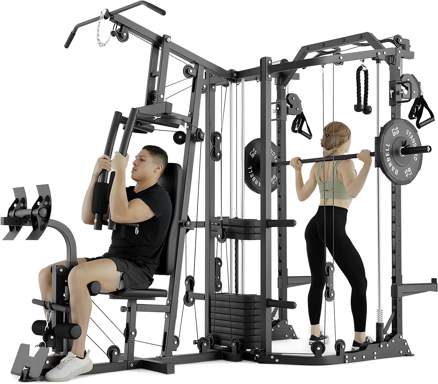 Dual-Station SmithΔ Machine Po - Home Gym One Machine review and price