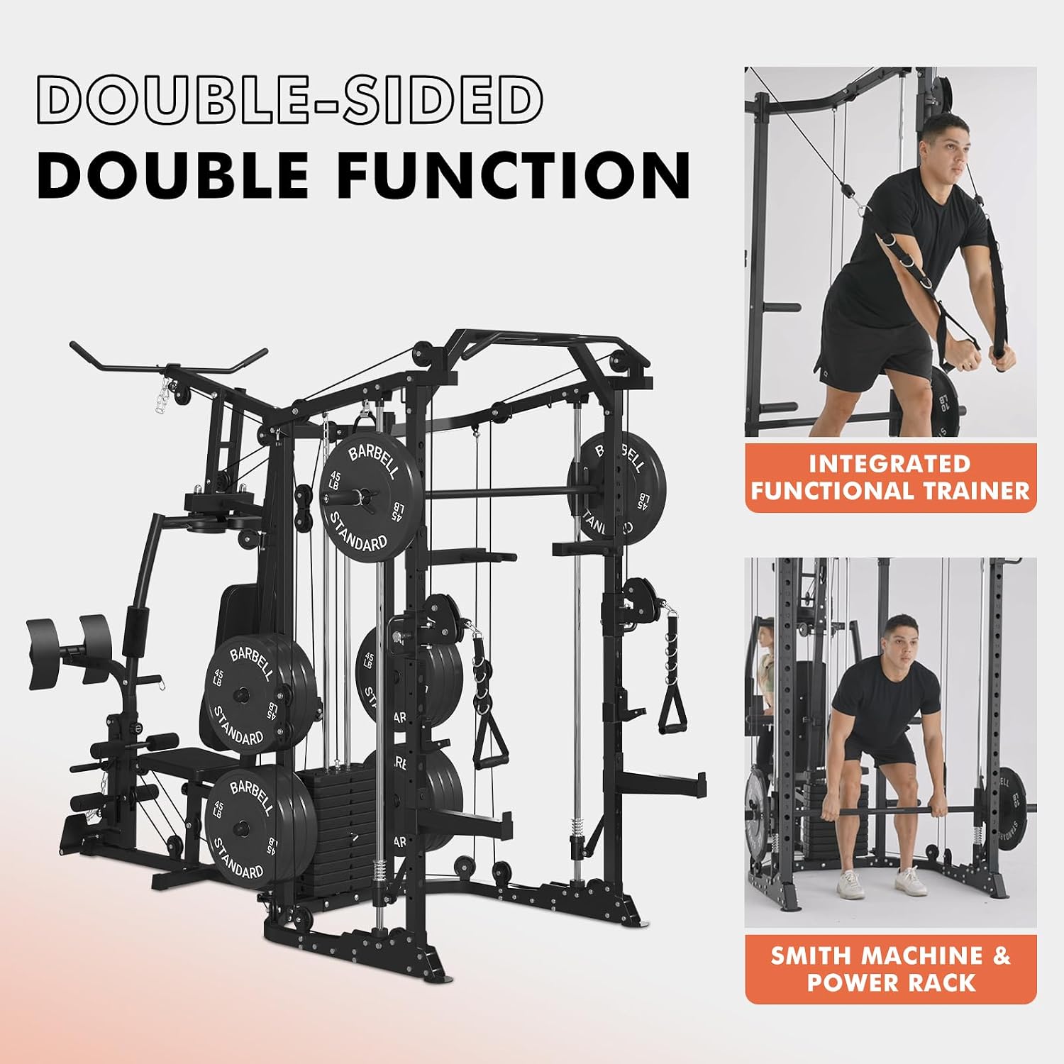 Dual-Station SmithΔ Machine Po - Home Gym One Machine review and price