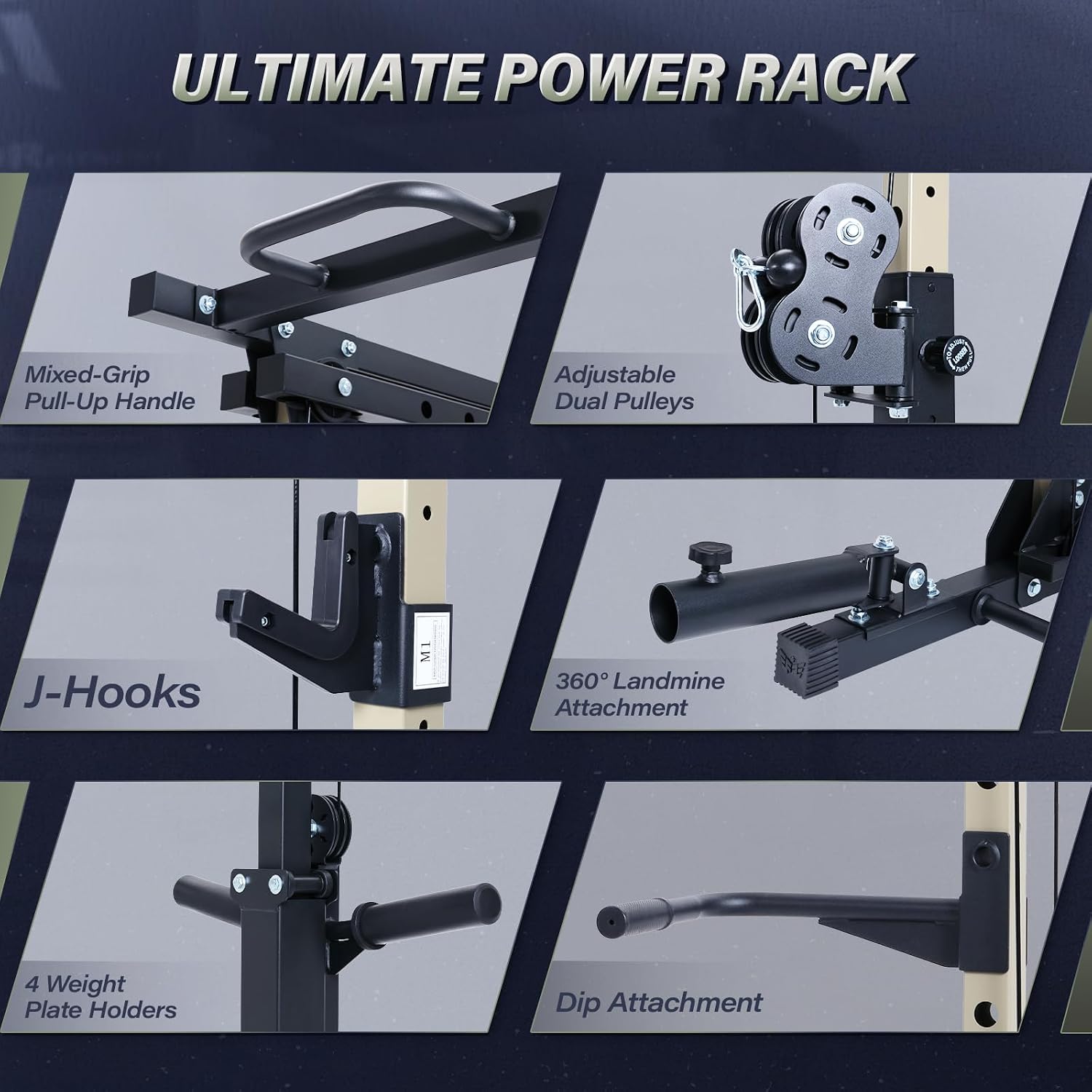 Drone3 Power Rack, 2500lbs Mul - Home Gym Pulley System review and price