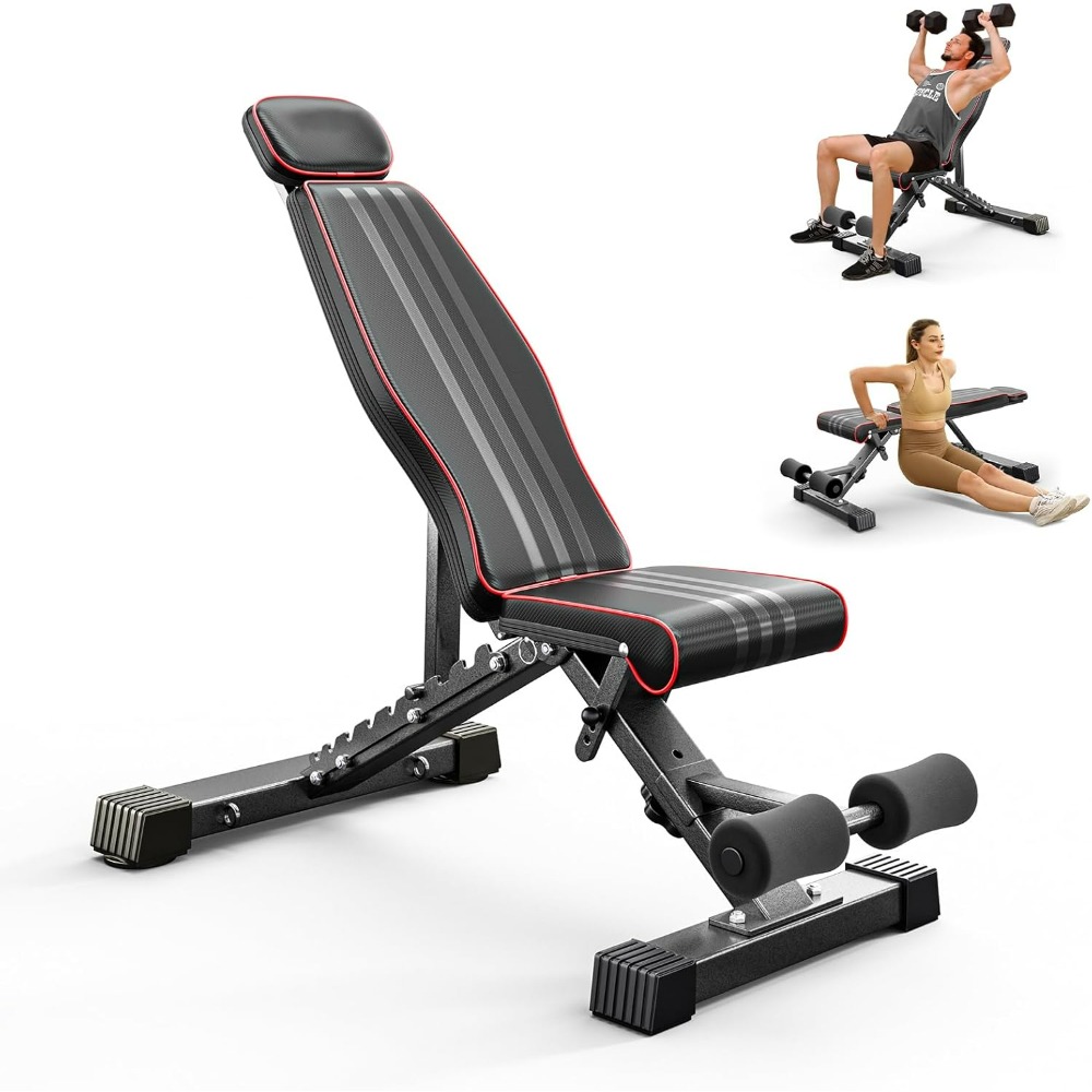 Adjustable Foldable Weight Ben - Home Gym Weight Bench review and price