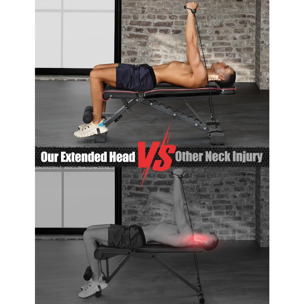 Adjustable Foldable Weight Ben - Home Gym Weight Bench review and price